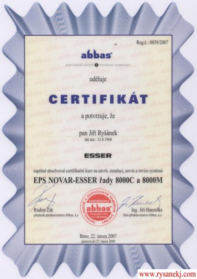 Certifikt-esser(EPS)